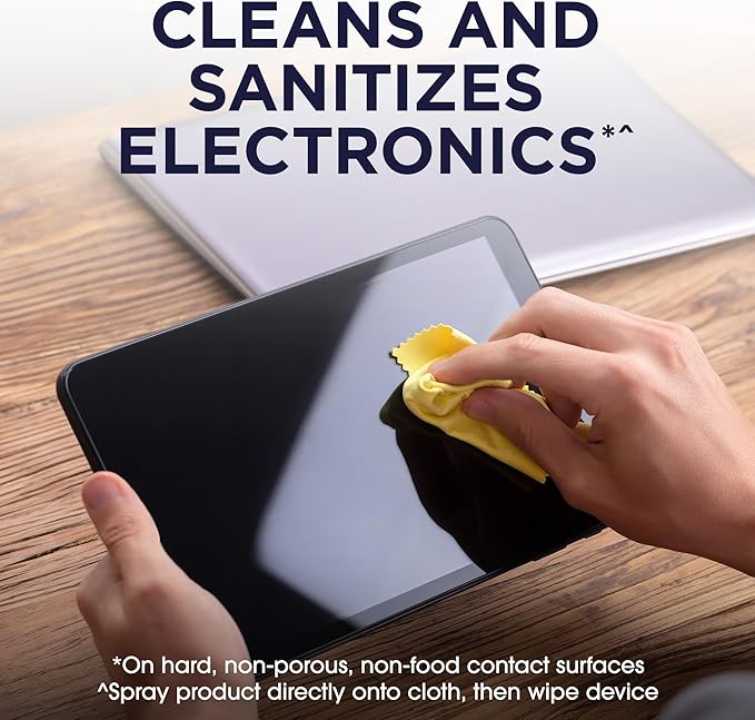 Pledge Antibacterial Multisurface Cleaner Spray, Wood Furniture, Stainless Steel, and Electronics Cleaner, Sanitizes as Cleans, Remove Dust and Messes - Fresh Citrus Scent, 9.7oz