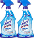 Lysol Power and Free Bathroom Cleaner, Fresh, 22 Ounce (Pack of 2)