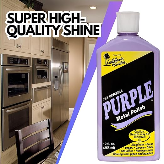 Products – The Original Purple Metal Polish, No Silicone, Body Shop Safe, Great for Aluminum, Brass, Copper, Chrome, Silver, Stainless and Gold, Made in The USA (6)