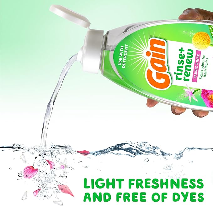 Gain Hibiscus Hula Fabric Rinse & Renew, 48 FL OZ, Laundry Odor Remover