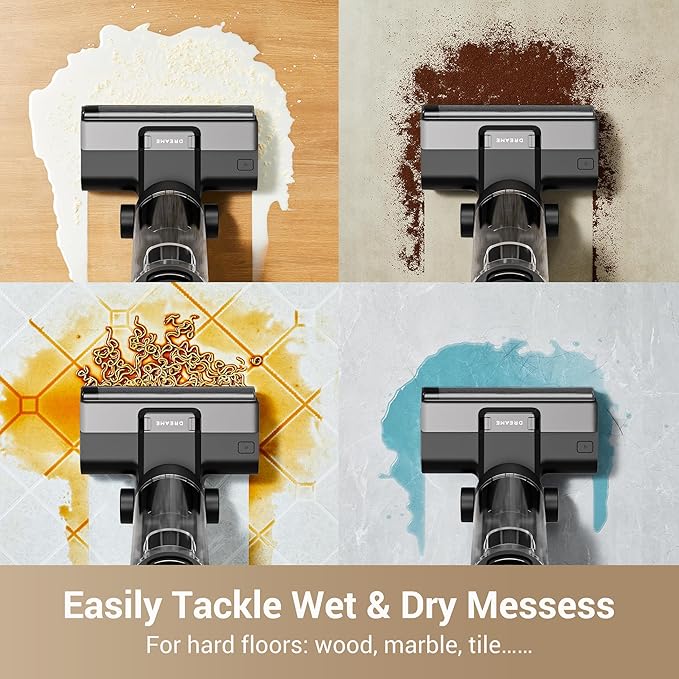 DREAME G10 Cordless Vacuum Mop with Self-Cleaning, Dual Tank Design, All in One Wet Dry Vacuum Cleaner, Up to 30 Mins Runtime, Cordless Floor Washer for Hard Floors