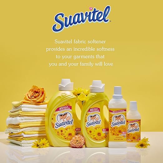 Suavitel Fabric Softener, Morning Sun, 105 oz (Pack of 4)