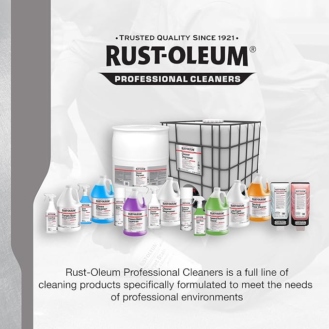 Rust-Oleum Professional Cleaners Neutral Floor Cleaner | 1 Gallon (128oz) | Professional Strength Concentrate | Neutral pH | Pine Scent | 4 Pack