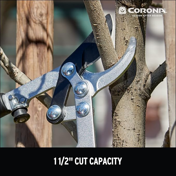 Corona FL 3470 Compound Action Bypass Lopper with Extendable Handles, 1-1/2" Cut, 21" to 33" Length