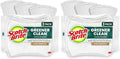 Scotch-Brite Greener Clean Non-Scratch Scrub Sponge, Sponge for Washing Dishes, Cleaning Kitchen, Superior Performance and Made with Sustainable Materials, Dishwasher Safe, 3 Scrub Sponges (Pack of 2)