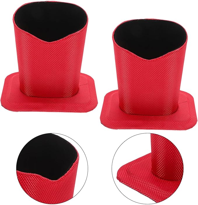 BESPORTBLE Red Oxford Cloth Eyeglasses Holder Stand for Desk and Nightstand Stable Upright Support Glasses Organizer for Home and Office Protective Display for Sunglasses and Eyewear