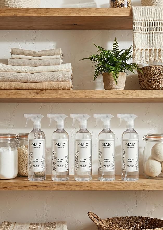 Non-Toxic Bathroom Tile Cleaner - 100% Natural Organic Ingredients that Truly Perform - 24oz - Light Coconut, Citrus & Wood Scent
