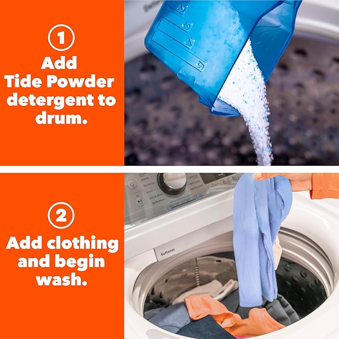 Tide Powder Laundry Detergent, Mountain Spring Scent, 125 Loads, 143 oz