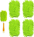 Reusable Duster Refill Compatible with Swiffer Hand Duster - Microfiber Ceiling Fan Duster for Swiffer Dusters Extended Handle - 360 Heavy Duty Dusters Refills, 4 Pack(Handle is Not Included)