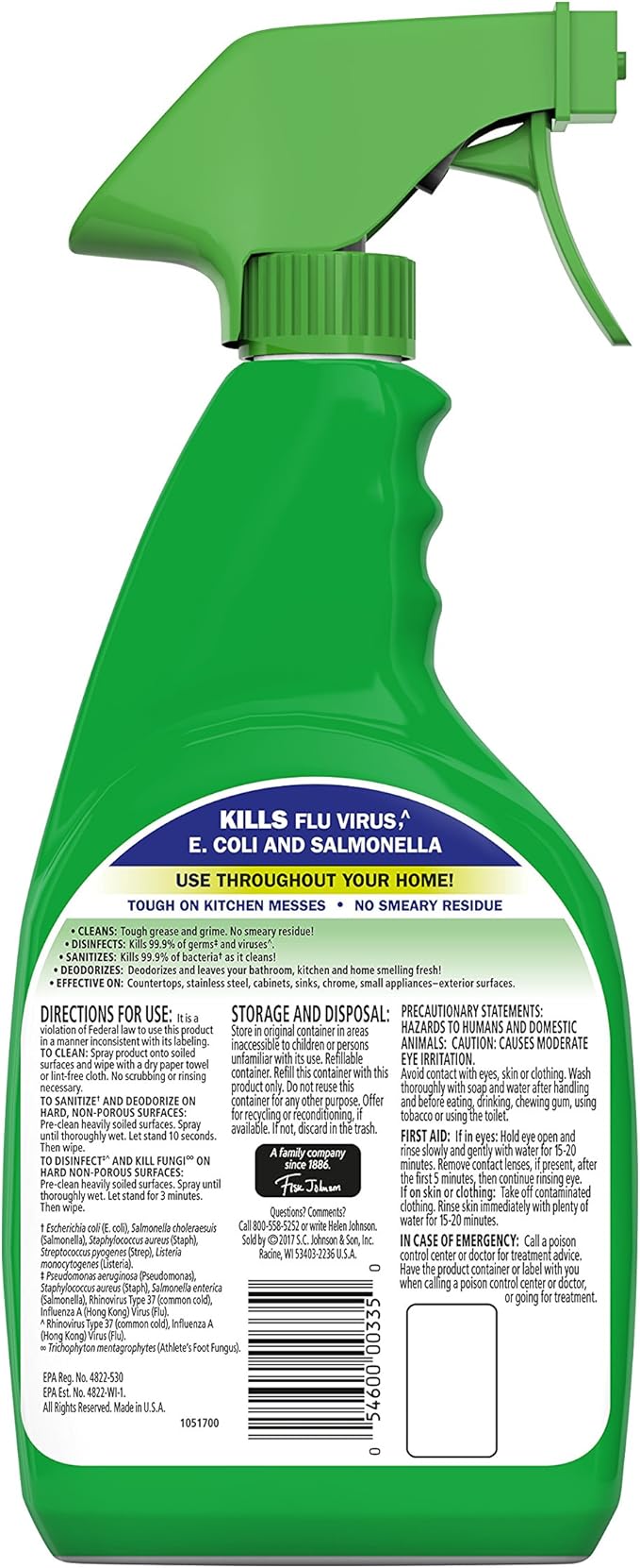 Fantastik All-Purpose Cleaner Trigger, Lemon Scent, 32 fl oz, Pack of 3
