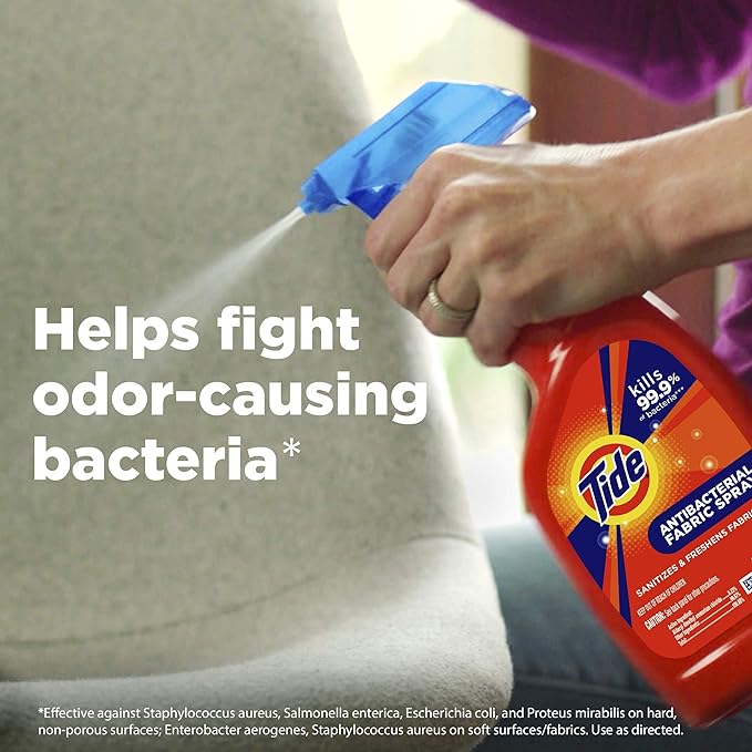 Tide Antibacterial Fabric Spray, 2 count, 22 fl oz each