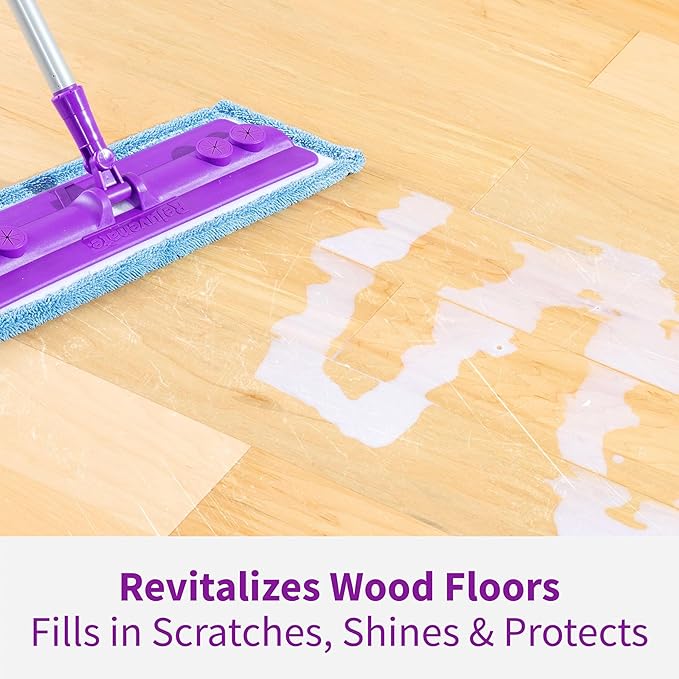 Rejuvenate Professional Wood Floor Restorer Fills Scratches, Shines And Protects Wood Flooring For A High Gloss Shine, 1 Gallon, 2 Pack