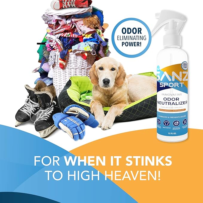 SANZ Odor Neutralizer – Multipurpose Odor Eliminator, Safe Ingredients, Biodegradable, Money Back Guarantee, 12 oz