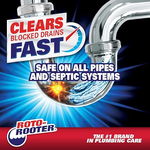 Roto-Rooter 351403 Gel Clog Remover Drain Cleaner, 32 oz