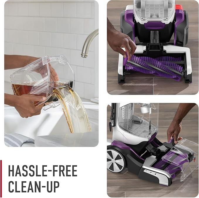 Hoover SmartWash Pet Automatic Carpet Cleaner Machine, with Spot Chaser Stain Remover Wand + 64 oz Pet Carpet Cleaner Solution, Deep Cleaning Carpet Shampoo, AH31925
