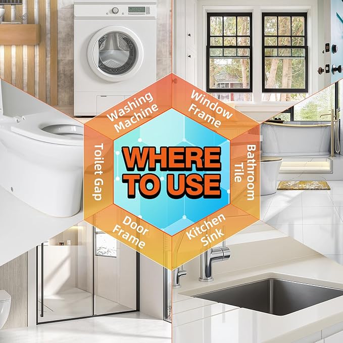 Home Remover Gel, Deep Cleaning Cleaner Gel for Washing Machine, Bathroom, Kitchen Tile Seam Refrigerator Door Seal Household Sinks Cleaning Grout Cleaner