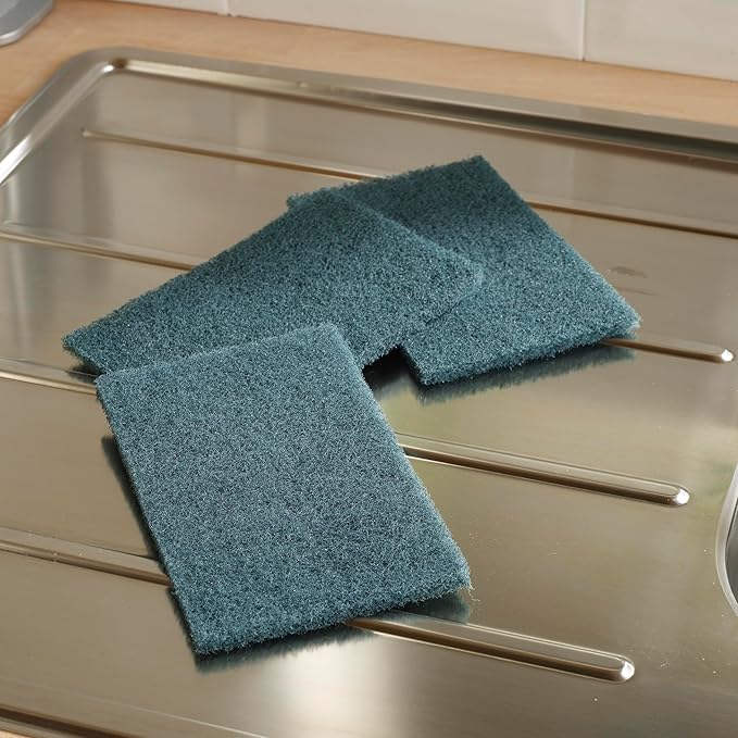 Spontex Heavy Duty Scourer Pads 3 Pack (Pack of 6, Total 18 Scourer Pads)