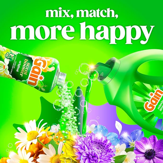 Gain Liquid Laundry Detergent, Relax, HE Compatible, 154 fl oz, 107 Loads