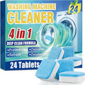 Sugelary Washing Machine Cleaner Tablets 24-Pack, Deep Clean Descaler for Front Loader and Top Load Washers, Washer Cleaner Help Clean Inside Drum and Laundry Tub Seal