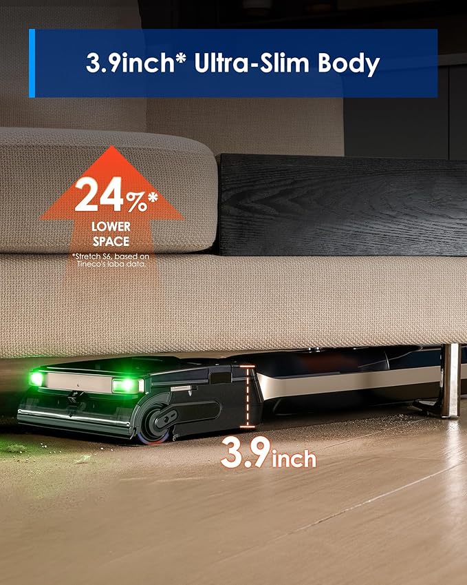 Tineco Floor ONE S9 Master Wet Dry Vacuum Cleaner, ThermoBlast Tech & Hot Water Vacuum Mop, 23kPa Suction, 65 Min Runtime, 185°F Flashdry, 3.9inch Ultra-Slim Stretch Mop