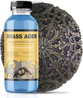 Brass Patina Solution - Brass Black Metal Finish to Blacken, Copper, Bronze Parts - Black Patina - 3.5 OZ