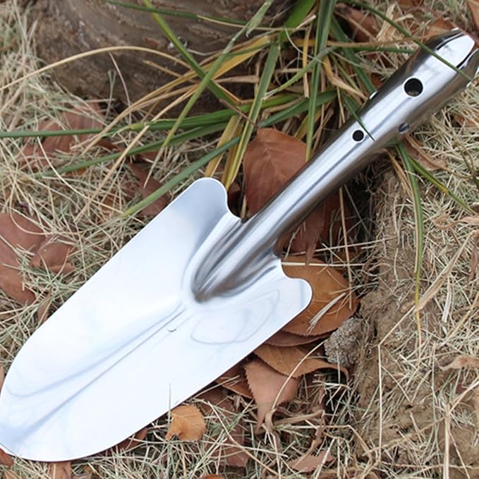 Garden Trowel Stainless Steel Rust Resistant Hand Shovel Garden Spade Small Gardening Hand Tools Shovels for Weeding, Transplanting and Digging