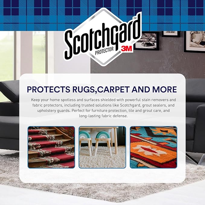 Scotchgard Carpet & Upholstery Protector Spray, 14 oz (Pack of 6) – Blocks Stains & Resists Soiling, Fabric Stain Guard for High-Traffic Areas, Easy to Apply for Long-Lasting Protection