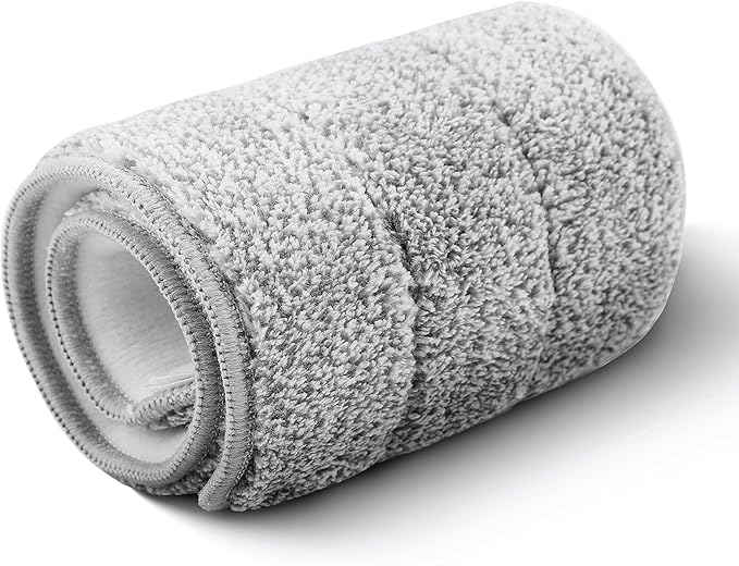 Flat Mop Pad Replacement, for Microfiber Mops, Floor mops with Washable Pads, Mop Pad Refill 1 Pack - Grey