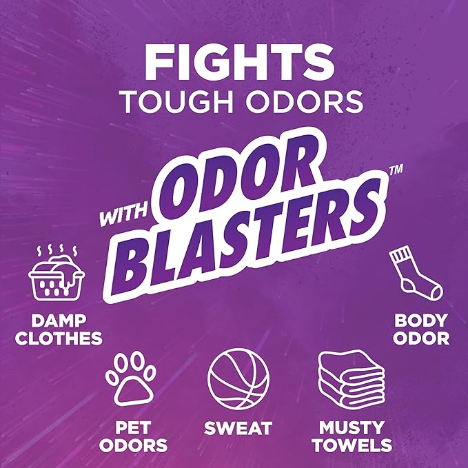ARM & HAMMER Plus OxiClean with Odor Blasters Liquid Laundry Detergent, Laundry Odor Remover, Attacks Stains, Fresh Burst Scent, 122 Loads, 158.6 Fl Oz