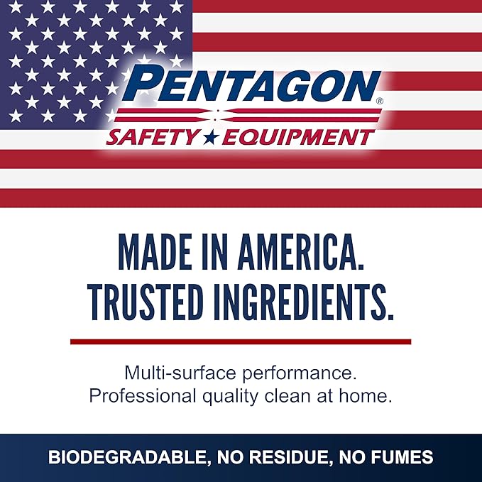 PENTAGON SAFETY EQUIPMENT All Surface Cleaner Spray (32oz) – Non-Toxic, Streak-Free & Alcohol-Free | Safe for Electronics, Glass, Kitchen & Bathroom | Family-Safe Formula, Made in USA