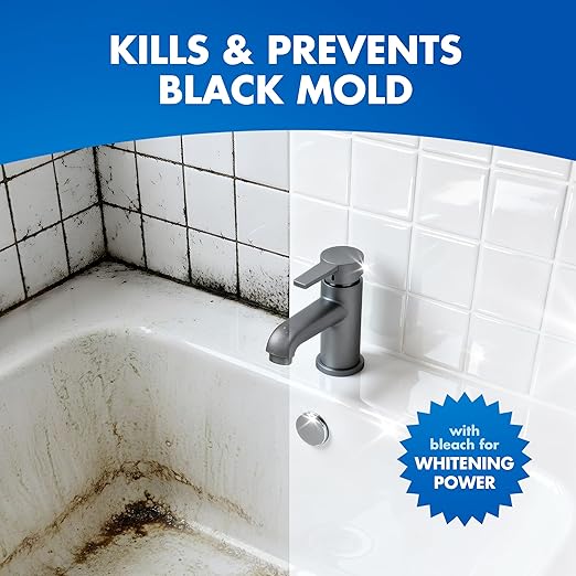 Lysol Mold & Mildew Remover Spray, Bathroom & Shower Cleaner, Disinfectant Spray, Stain Remover with Bleach, Tough on Black Mold, Multipurpose Cleaner for Home and Kitchen, 32oz