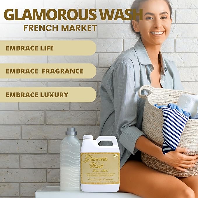 Worldwide Nutrition Bundle Compatible with Tyler Glamorous Wash French Market Scent Fine Laundry Liquid Detergent - Luxury Liquid Laundry Detergent - 907g (32 Fl Oz) Container with Keychain