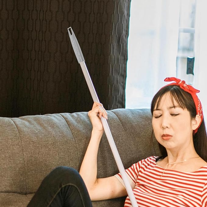 2pcs 19mm Mop Rod Handles with Plastic End Caps Replacement Grips for Broom and Dustpan Accessories Indoor Cleaning Tools