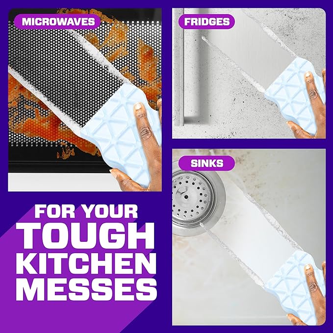 Mr. Clean Magic Eraser Foaming Sponge, Kitchen Grease Eraser, Dawn Cleaning Power, Oven Cleaner, Clean Scent, 6ct