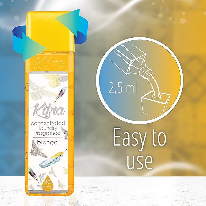 KIFRA BIANGEL Concentrated Laundry Fragrance 6.76 Fl Oz 200ml 80 Washing Cycles