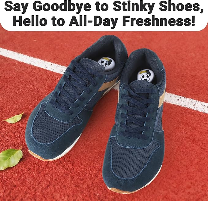 Knixmax Versatile Deodorizer Balls for Shoes Gym Bags Home Freshener for Closets Lockers Odor Eater Eliminate Unpleasant Scent Fresh Linen Soccer