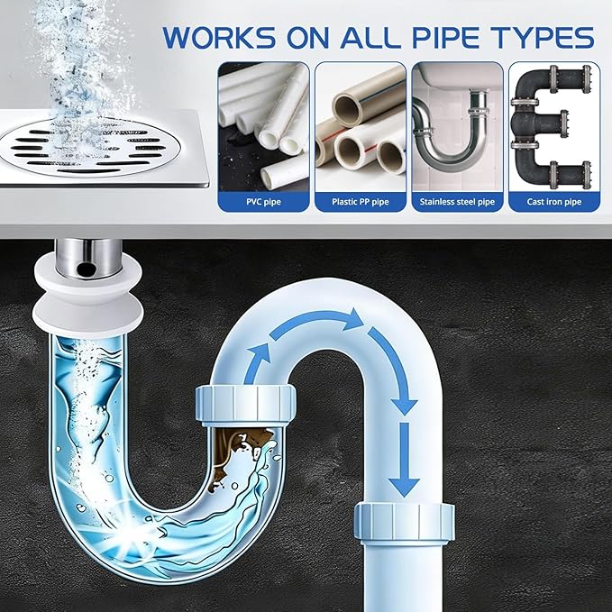 BELL BIRDCrystal Lye Drain Opener,Pipeline Dredging Agent, Lye Sodium Hydroxide-Powerful Unclogging Action for Household Use,Bathroom & Kitchen -520G
