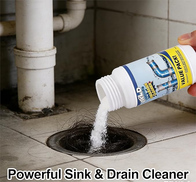 Wild Tornado Powerful Sink and Drain Cleaner High Efficiency - Drain Clog Remover Kitchen Sewer Power Pipe Channel Powder (4)