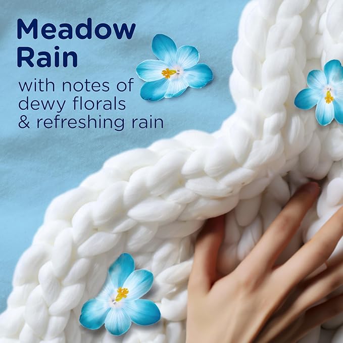 Downy Blends In Wash Laundry Scent Booster Beads, Meadow Rain Scent, 24.5 OZ, Fabric Softener Beads And Freshness