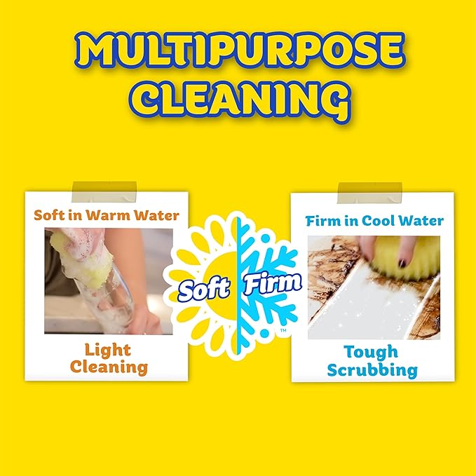 Scrub Daddy Scrub Mommy, Daddy Caddy + Cif All Purpose Cleaner - Scratch-Free, Dual-Sided Kitchen + Bathroom Scrubber + Multipurpose Cleaning Cream - Cleaning Supplies Kit for Multiple Surfaces