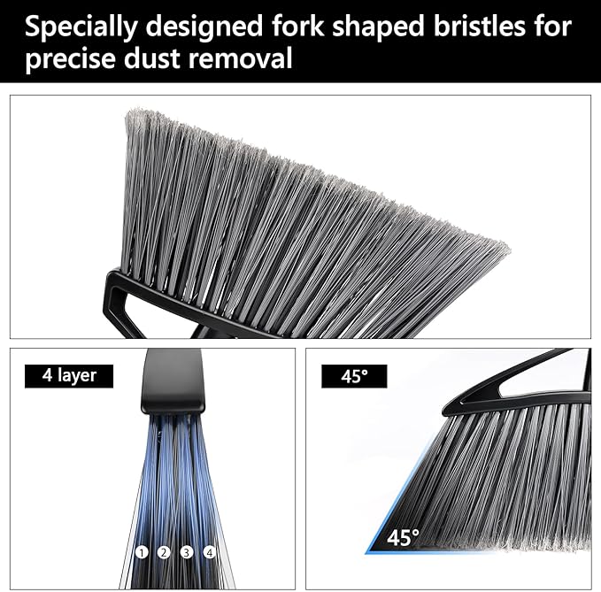 Brooms for Sweeping Indoor, House Brooms for Sweeping Indoor, Angle Broom for Floors, Kitchen Broom, Floor Broom Applied for Courtyard, Garage, etc.