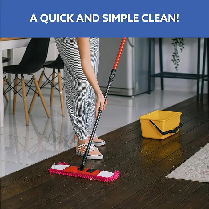 All-Natural Peppermint Scented Mop Cleaner (1 Pack) – Streak-Free Floor Cleaning Solution for Varnished Wood, Laminate & Metal Flooring – Removes Dirt, Dust, Spills, Grime & Sticky Residue, 32 fl. oz
