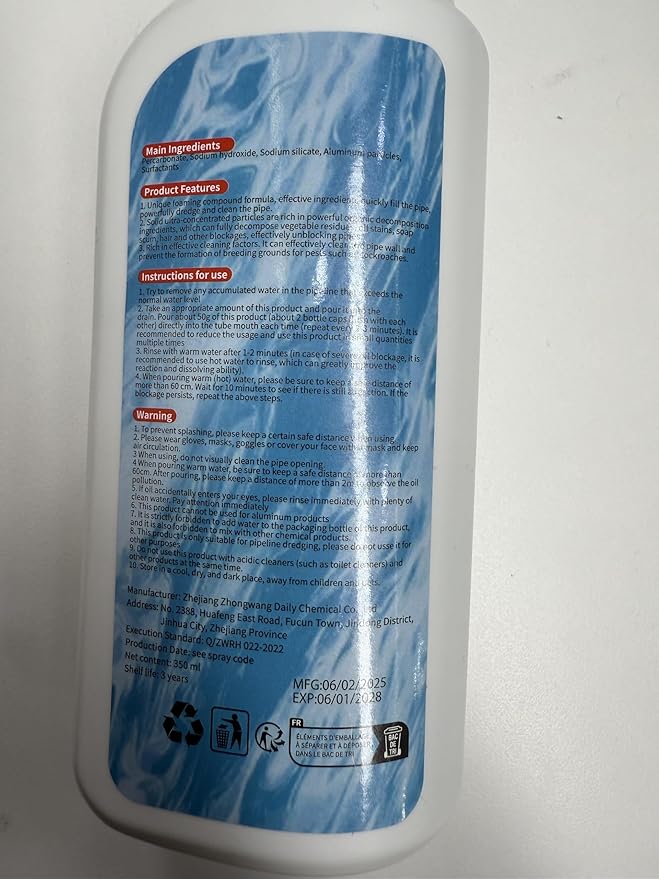 Pipeline Dredging Agent, Pipe Dredging Agent, Cleaner for Kitchen (2)