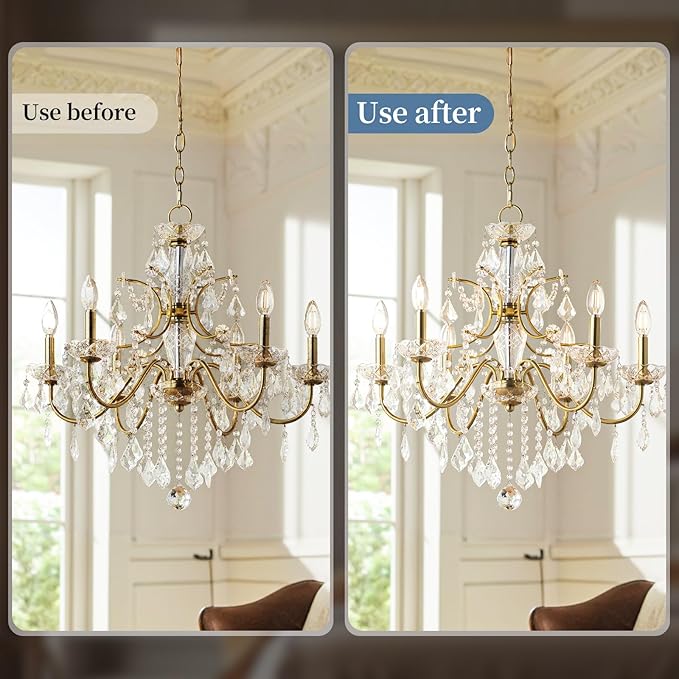 Chandelier Cleaner Drip Dry Spray No Wipe Drip