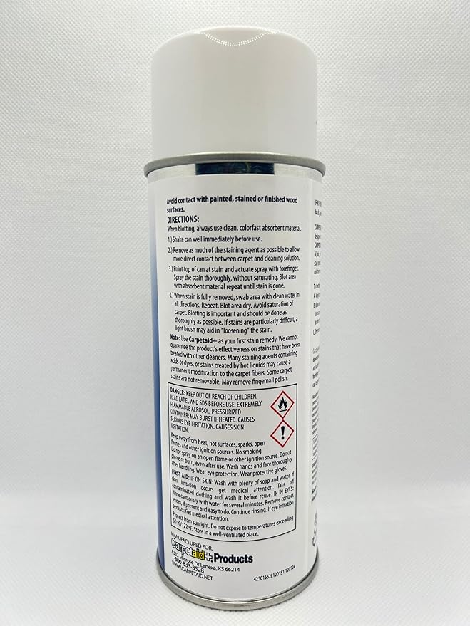 Professional Carpet Spot & Stain Remover – Removes Pet Stains, Coffee, Grease, Ink, & More – pH-Balanced Formula – 14 oz Can (2)