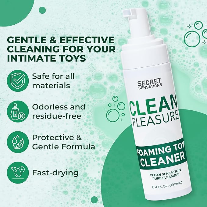 Toy Cleaner Foam 237ml (Pack of 2) – Gentle, Non-Irritating Formula for Adult Toy Hygiene – Safe and Effective Cleaning Solution