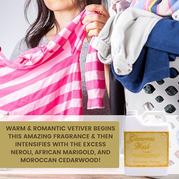 Worldwide Nutrition Bundle: Tyler Glamorous Wash Trophy Scent Laundry Liquid Detergent - Hand and Machine Washable - 32 oz (907 g) Container and Worldwide Nutrition Multi-Purpose Key Chain