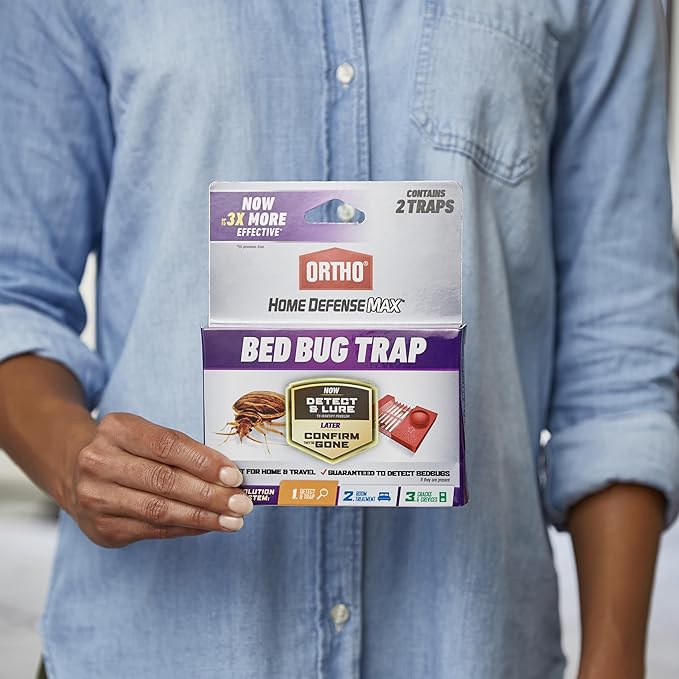 Ortho Home Defense Max Bed Bug Trap, Detect Bed Bugs in Homes and While Traveling, 2 Traps in Each Package