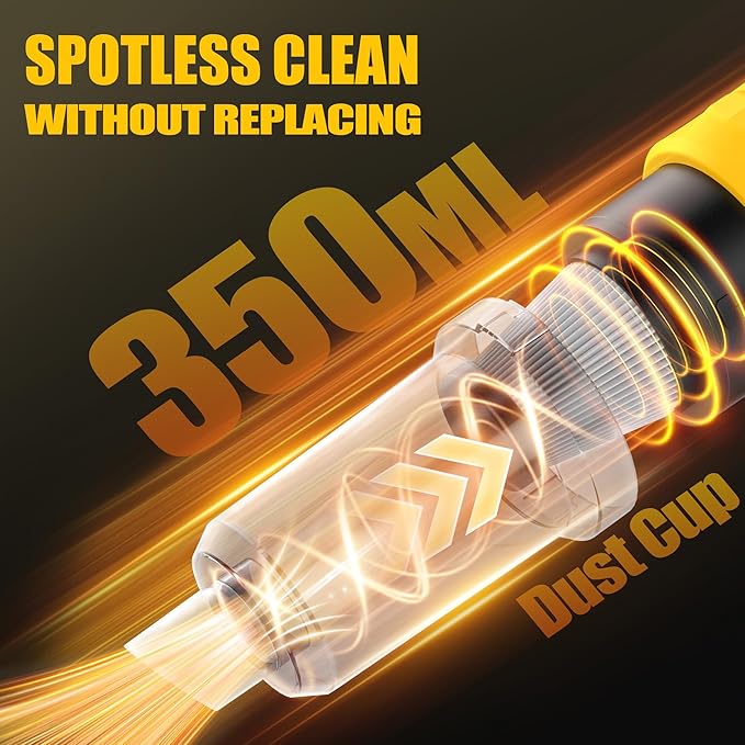 6-in-1 Cordless Vaccum Cleaner, 8000MAH Battery Powered Handheld Car Vacuum with 700W Brushless Motor, 110/240V 50KPA High Power Suction & Blower for Home, Car, Pet Hair, Keyboard