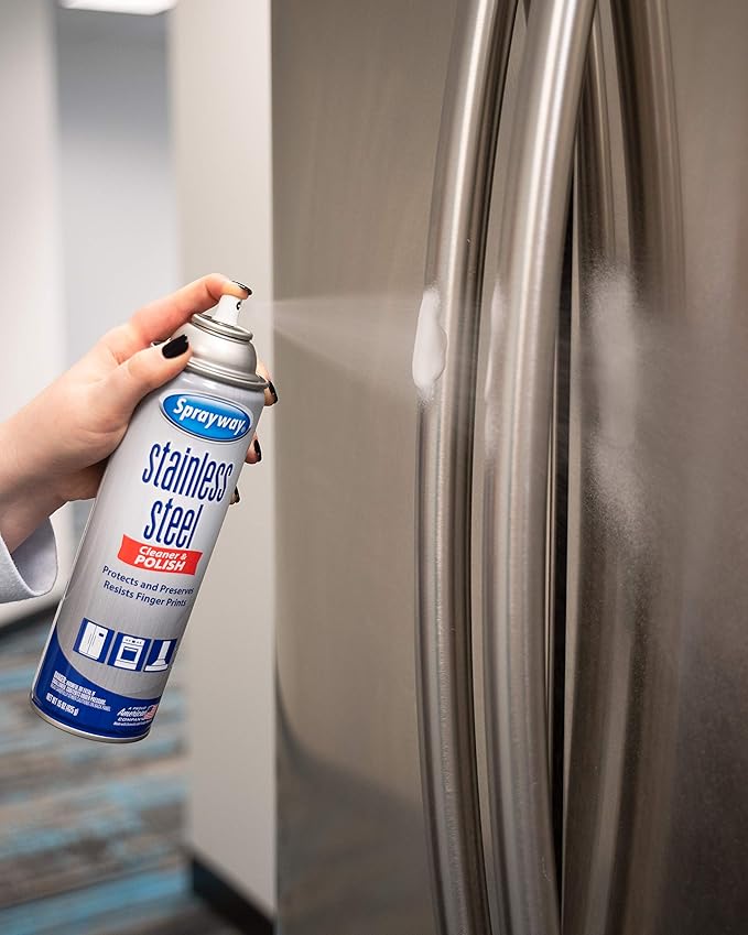 Sprayway Water-Based Stainless Steel Cleaner, 15 Fl Oz (Pack of 1)